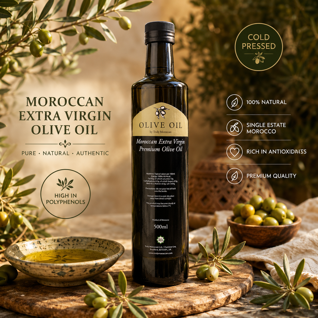 Extra Virgin Moroccan Olive Oil 500ml – Truly Moroccan