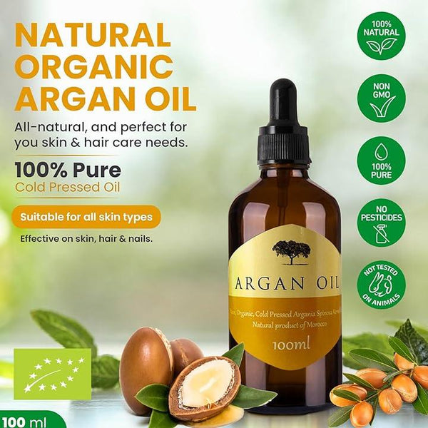Pure Argan Oil With Pipette - Truly Moroccan