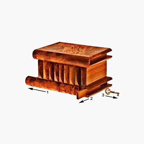 Thuya Wood  Moroccan Magic Box - L14cm W9cm  H10cm