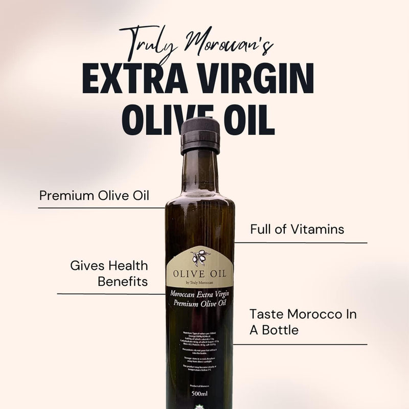 thumbnail image 2 of Branded Extra Virgin Olive Oil – New Harvest Moroccan, Polyphenol Rich 500 Ml 2 of 6