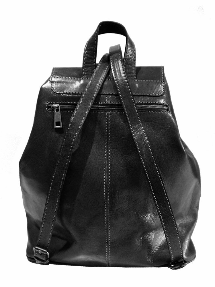 Vintage Style  Hand-made Genuine Leather Backpack