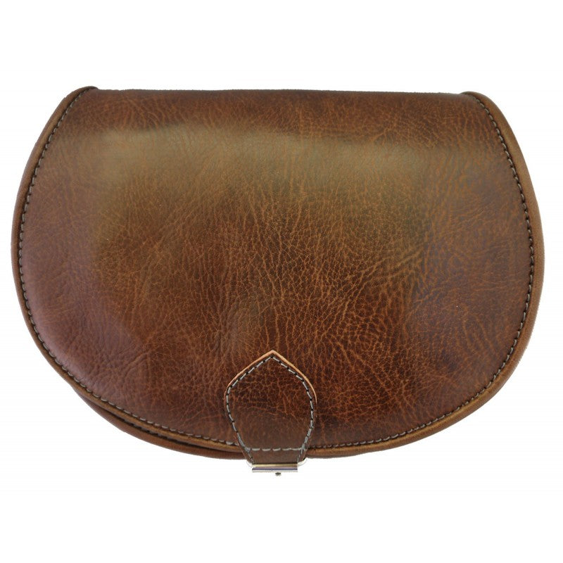 Vintage style, Leather Saddle Handbag