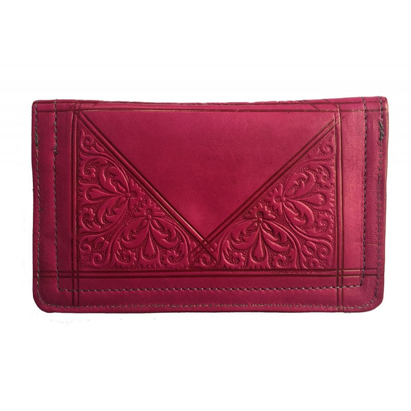 Leather clutch purse