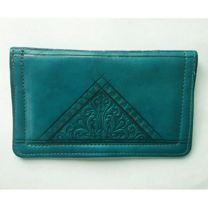 Leather clutch purse